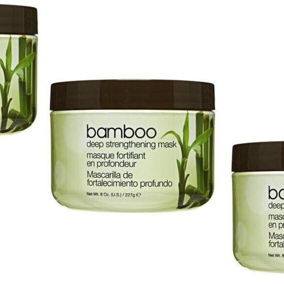 NEW Bamboo Deep Strengthening Mask for Dry Damaged Hair 8oz each X 3 - *SALE* - Picture 1 of 7